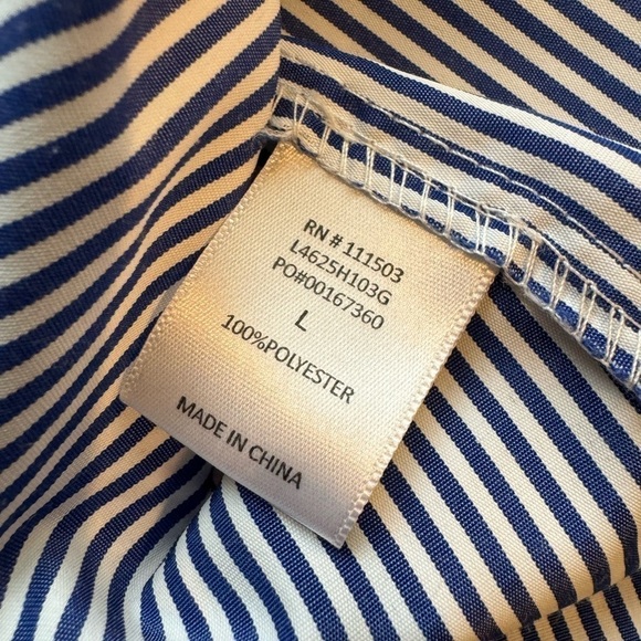 C Sweet Charms Striped Off the Shoulder Blouse Women's Size Large - Picture 4 of 9